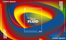 抽象彩色元素渐变时尚海报图片