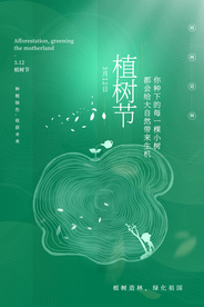 植树节公益活动宣传海报素材