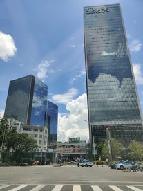 蓝天白云 都市天空  城市蓝天