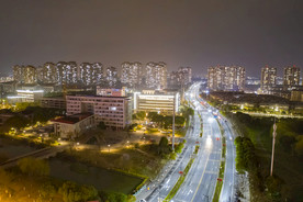 昆山周市夜景航拍