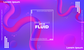 抽象彩色元素渐变时尚海报图片