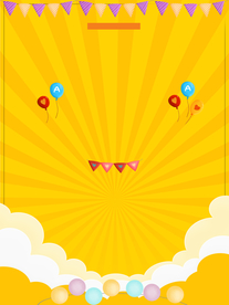 黄色主题活动促销背景