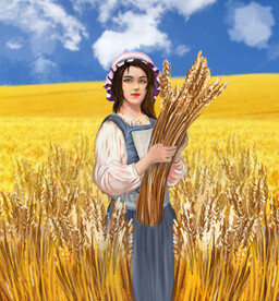 农场女手绘(不分层）