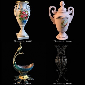 软装陈设模型   家装工装配饰