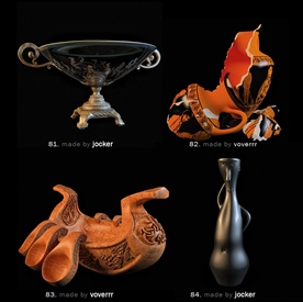 软装陈设模型   家装工装配饰