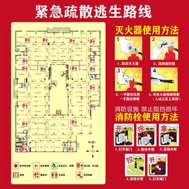 消防疏散逃生路线