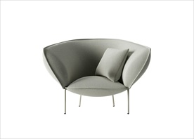 单人沙发模型 贵妃椅模型