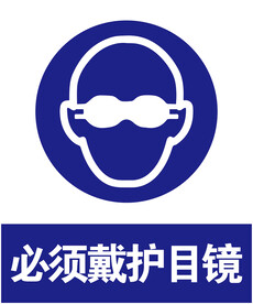 戴护目镜