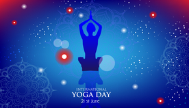 彩色瑜伽图形图片