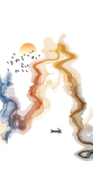 山水画 中式背景墙 装饰画 新