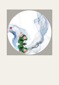 山水画 中式背景墙 装饰画 新