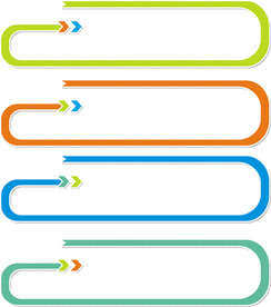 彩色线条标题框