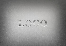 印刷工艺logo样机模板