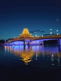 芷江 桥夜景