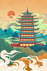 城市国潮海报