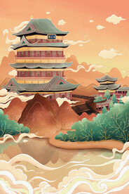城市国潮海报