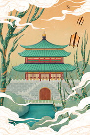 城市国潮海报