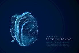 粒子背包科技背景图片