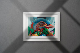 装饰油画画框智能贴图样机