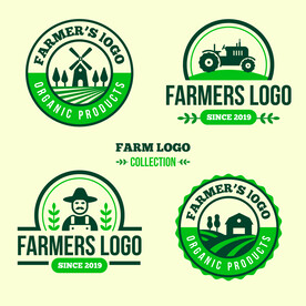 绿色农业天然食品LOGO商标