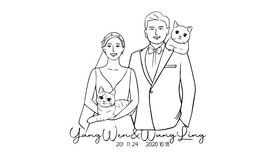 婚礼人头像LOGO