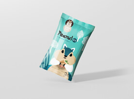 膨化食品智能样机贴图