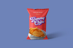 膨化食品智能样机贴图