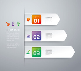 时尚炫彩数据标签贴纸