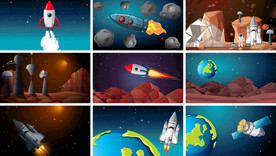 星球太空航天周边图片