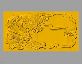 CAD浮雕装饰画立体模型