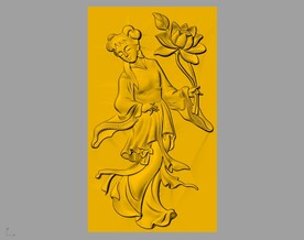 CAD浮雕装饰画立体模型