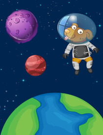 卡通宇宙太空图片