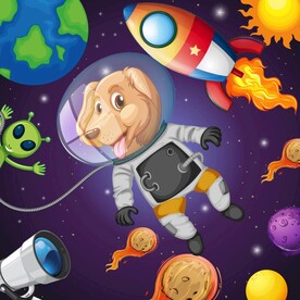 卡通宇宙太空图片