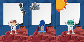 卡通宇宙太空图片