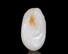 和田玉关公挂件摆件把件