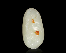 和田玉花鸟摆件挂件把件