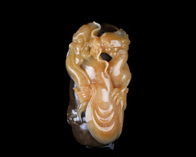 和田玉关公摆件挂件把件