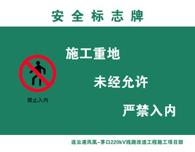 安全标志牌