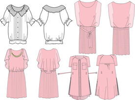 时装设计线稿效果图电子版