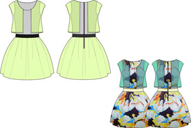 服装设计连衣裙电子效果图