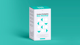 站立的纸盒包装效果图样机