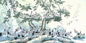 百鹤图