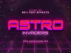 复古霓虹字体样机