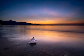 海边夕阳