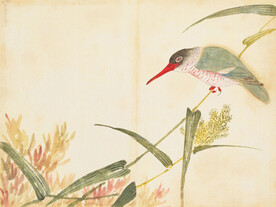 余曾三国画 百花鸟图