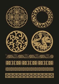 福 龙 叶 欧式 水纹 云 橘