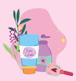 彩妆设计插画素材图片