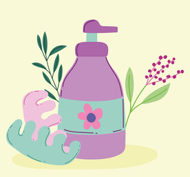 彩妆设计插画素材图片