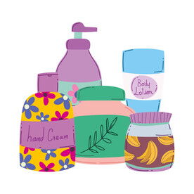 彩妆设计插画素材图片