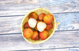 美味荔枝摄影图